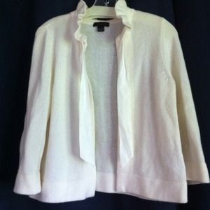 J. Crew 100% cashmere  ivory sweater & jacket
