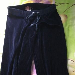 Juicy couture navy blue velour sweat pants.