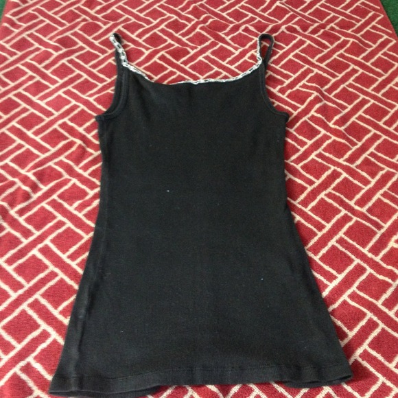 EXPRESS Black tank w/ Clear beading - Picture 3 of 3