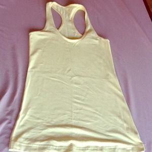 Lululemon cool racer tank 6, butter yellow