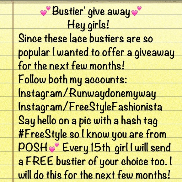 Bustier give-away
