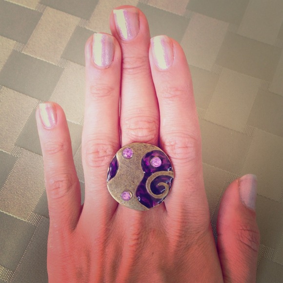 SOLD - Funky purple ring
