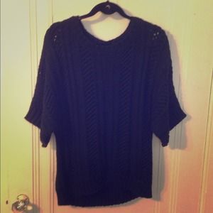 Chunky black knit sweater from target