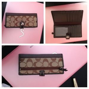 Brown coach wallet
