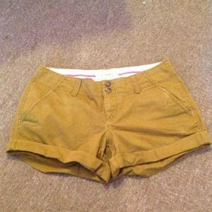 Army green shorts