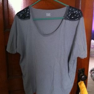 Grey/sequin top