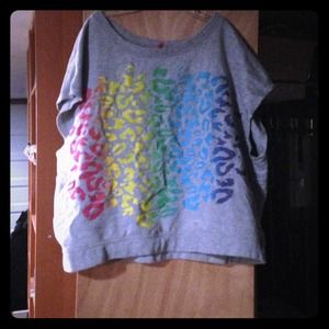 Rainbow Animal Print Shirt Sweater