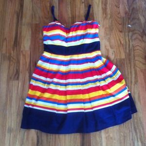 Rainbow striped dress 🚫ON HOLD🚫
