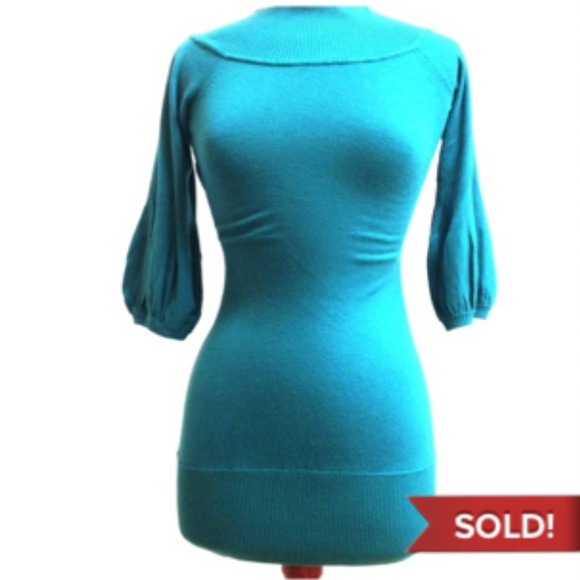 Teal Sweater Dress