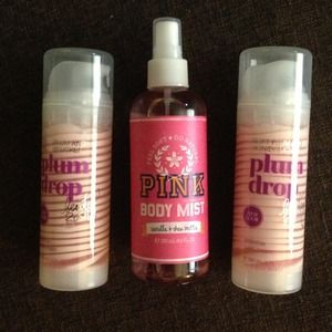 HOLD VS Pink Beauty cremes, body spray, heavenly