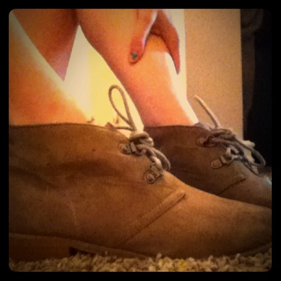 Brown Suede Booties