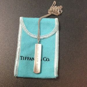 Authentic Tiffany 1837 silver necklace.