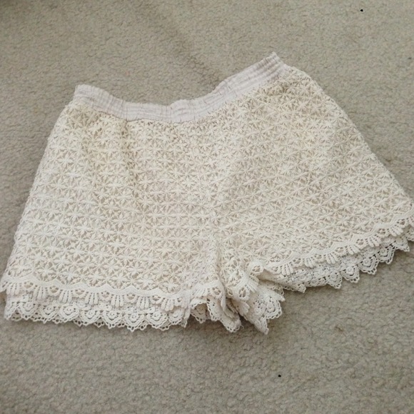 Lace Crochet Shorts