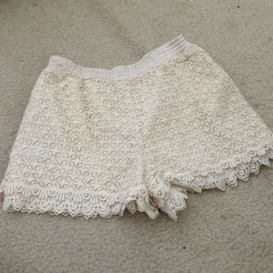 Lace Crochet Shorts