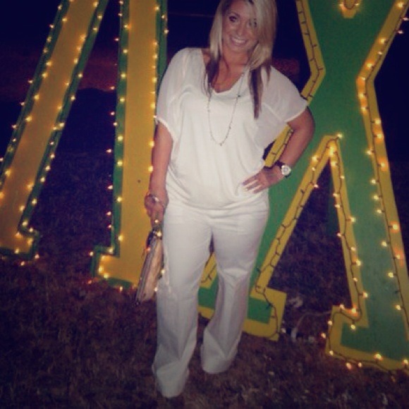 Gap White trouser style pants