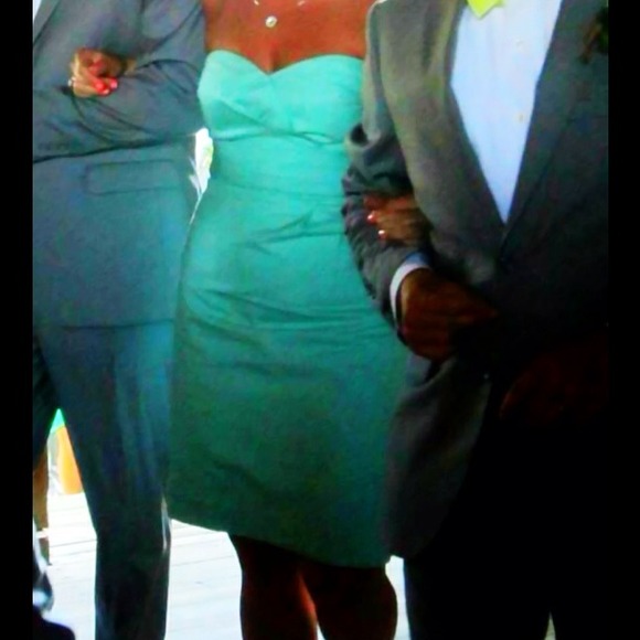 Jcrew size 8 seafoam green dress.
