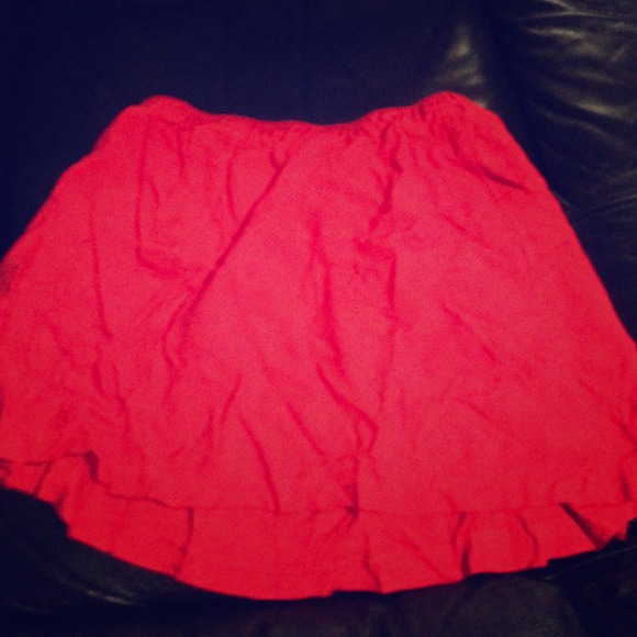 Bright Red Skirt