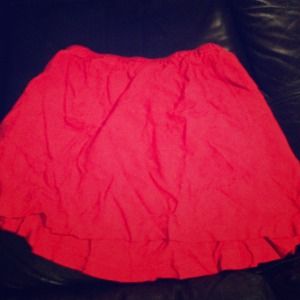 Bright Red Skirt