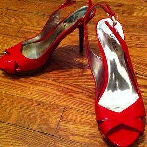 Red Guess heels