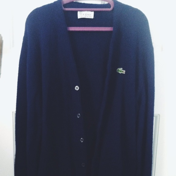 Authentic Izod Lacoste navy cardigan - Picture 1 of 3