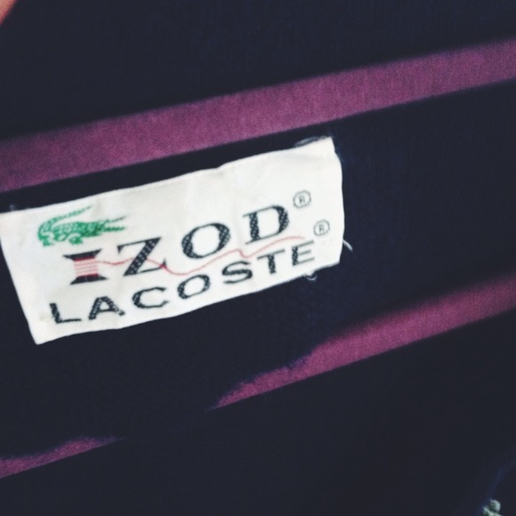 Authentic Izod Lacoste navy cardigan - Picture 3 of 3
