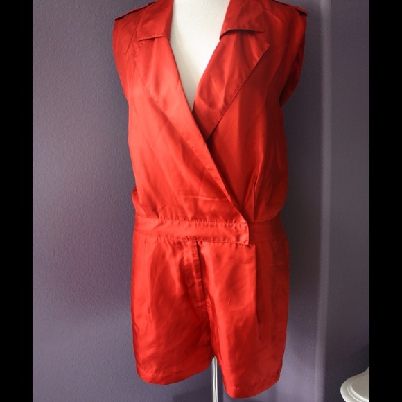 Club Monaco Silk Romper NWT