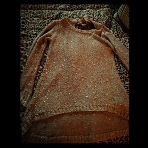 Zara knit sweater in gold