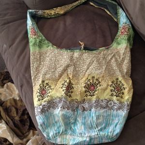 Reversible boho oversized bag