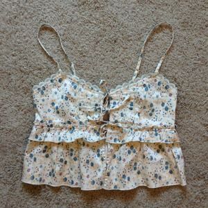 ❌SOLD❌Free People Flower Crop Cami (size XS)