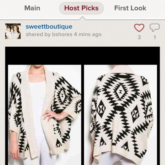 ❌❌SOLD❌❌✨HOST PICK 8/26✨Taupe Aztec Cardigan