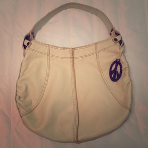 Lucky brand beige leather handbag