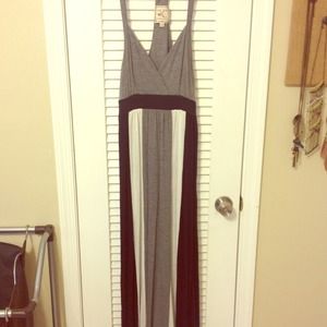 Razor back maxi dress