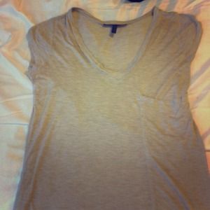 BCBG Long V-Neck Tee