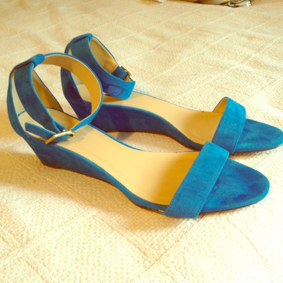 SOLD in bundle J. Crew suede ankle strap wedges