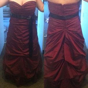 David's bridal ball gown prom dress