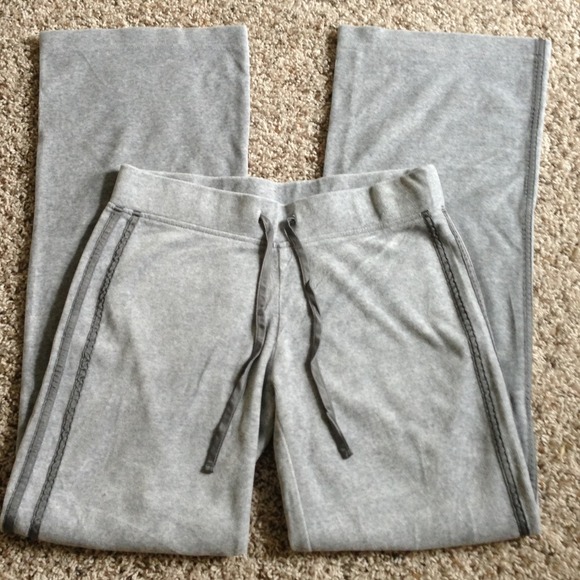 Grey Express velour pants