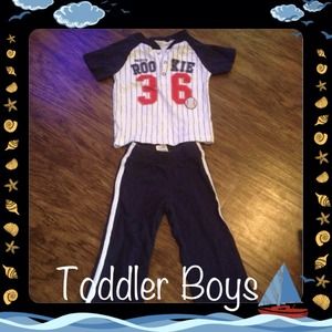 Toddler Boys Daddy's Rookie 2 piece ⚾