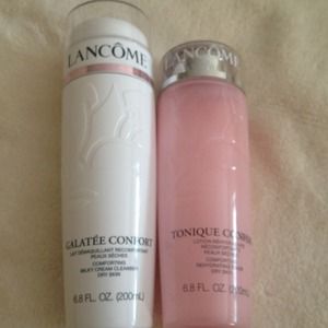 Lancome cleanser and toner for dry skin