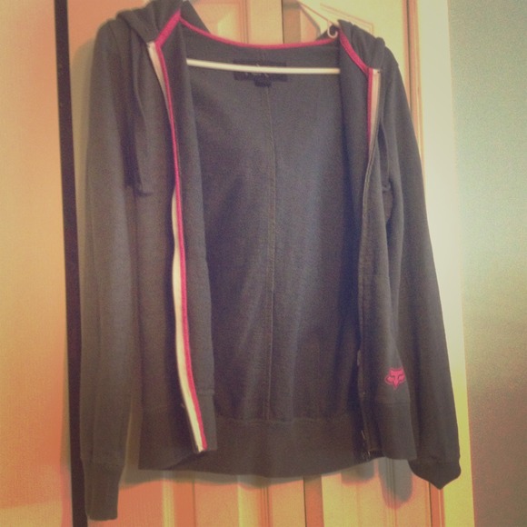 FOX grey zip-up jacket