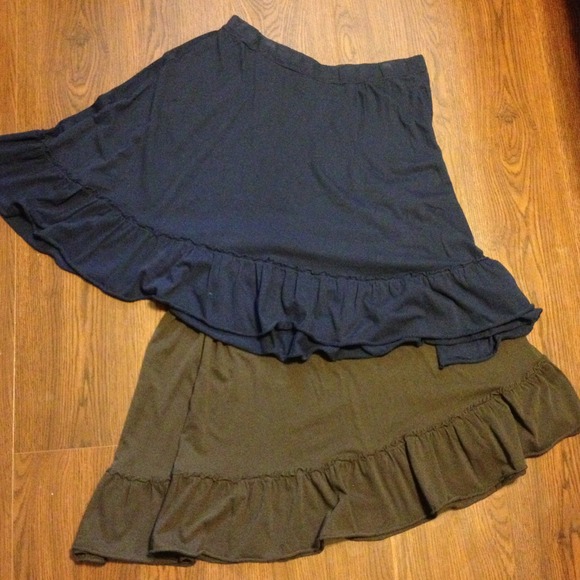 Mossimo Dresses & Skirts - Navy and Brown Skirt Bundle
