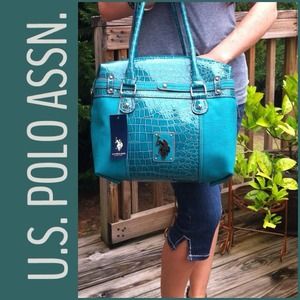 ✨NWT✨U.S. POLO ASSN. Turquoise Handbag