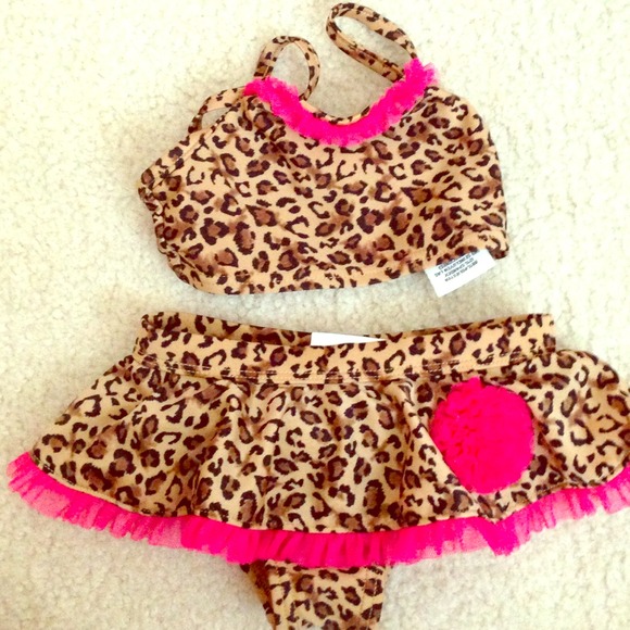 Leopard bikini mint cute💗