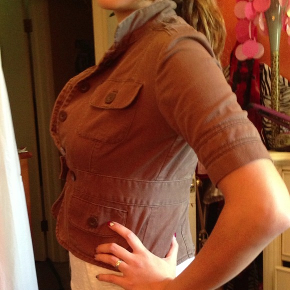 Brown half jacket - Picture 2 of 4