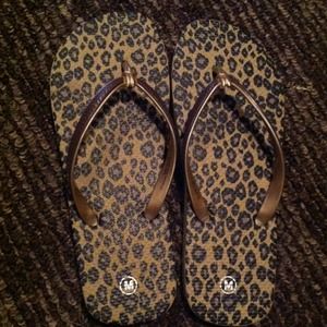 Cheetah print Flip flops