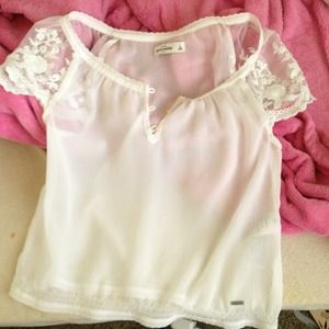 White Abercrombie shirt