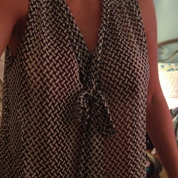High-low Tie Front Top