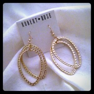 Robert Rose Double Teardrop Earrings