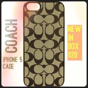 COACH iPhone 5 Case NIB (Retails $38+tax)