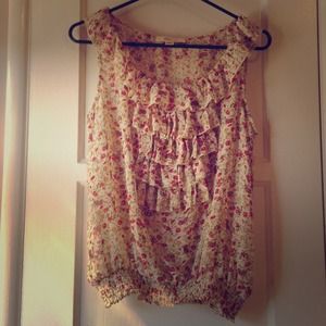 Floral Chiffon Top