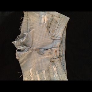 American eagle distressed shorts